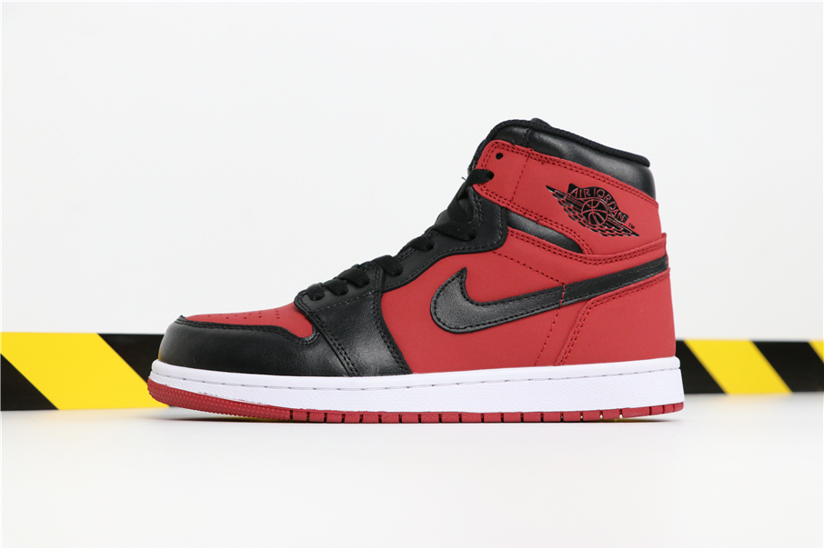 Air Jordan 1 MID Bred Red Black Shoes